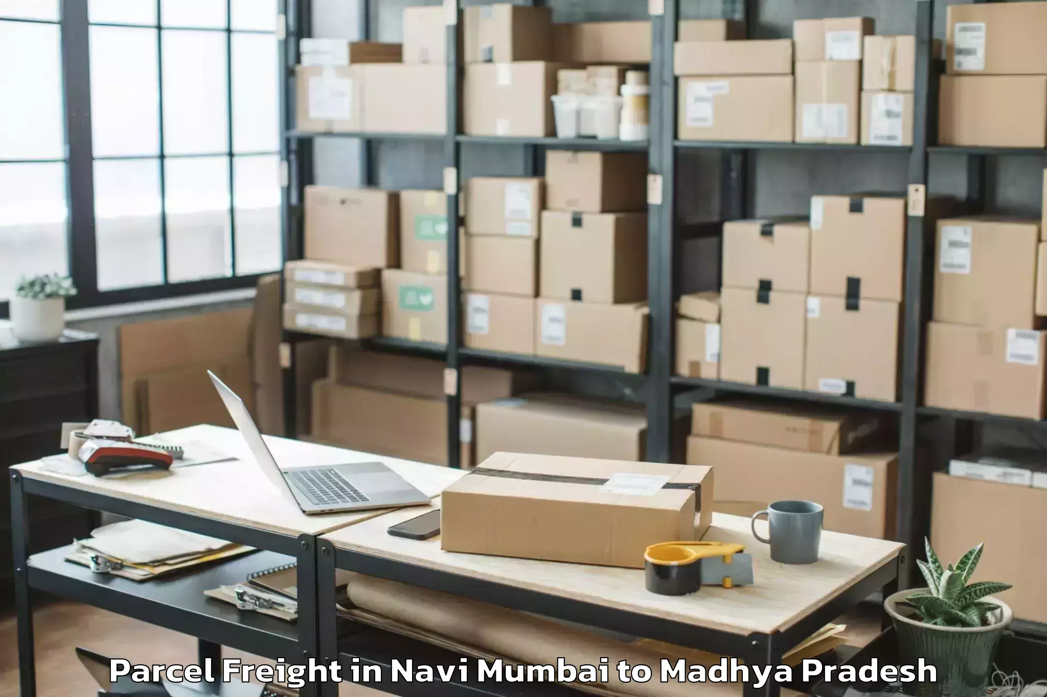 Easy Navi Mumbai to Guna Parcel Freight Booking